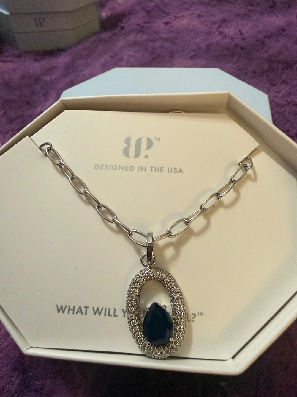 Bomb Party Rhodium Necklace